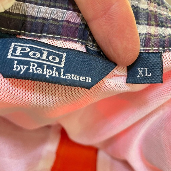 Polo By Ralph Lauren XL Mens Orange Drawstring Waist Swim Board Shorts - Picture 5 of 10